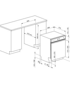 MÁY RỬA CHÉN ÂM BÁN PHẦN SMEG, THÉP KHÔNG GỈ, 13 BỘ ĐỒ ĂN, 60 CM PL3326TX 536.24.493 - 50 MÁY RỬA CHÉN ÂM BÁN PHẦN SMEG, THÉP KHÔNG GỈ, 13 BỘ ĐỒ ĂN, 60 CM PL3326TX 536.24.493 - 49