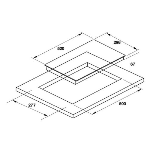 BẾP ĐIỆN DOMINO HAFELE HC-R302D 536.61.670 - 3