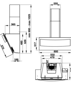 Máy Hút Mùi Gắn Tường Hafele Hh-Wvg80B 538.84.218 - 8 Máy Hút Mùi Gắn Tường Hafele Hh-Wvg80B 538.84.218 - 7