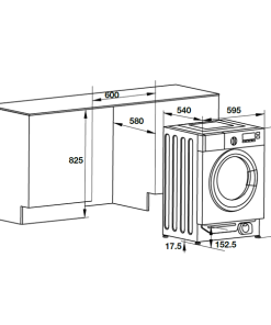Máy Giặt Âm Tủ Hafele Hw-B60A, 8Kg 538.91.080 - 6 Máy Giặt Âm Tủ Hafele Hw-B60A, 8Kg 538.91.080 - 5