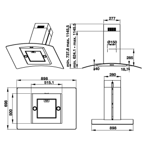 Máy Hút Mùi Đảo Hafele Hh-Ig90B 539.81.775 - 5