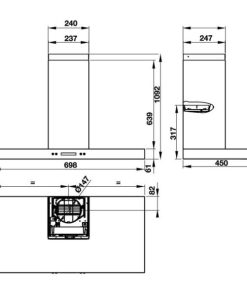 Máy hút mùi Gắn Tường Hafele Hh-Wi70B 539.81.168AC - 53