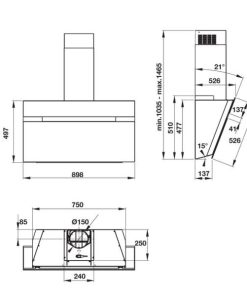 Máy hút mùi áp tường Hafele HH-WVG90B 539.89.335 - 31 Máy hút mùi áp tường Hafele HH-WVG90B 539.89.335 - 30