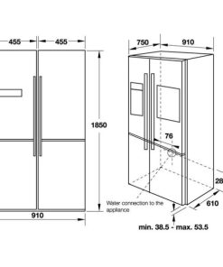 Tủ lạnh Side by Side Hafele HF-SBSIB 539.16.230 - 29