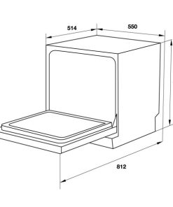 Máy rửa chén để bàn Hafele HDW-T50B 539.20.600 - 80 Máy rửa chén để bàn Hafele HDW-T50B 539.20.600 - 79