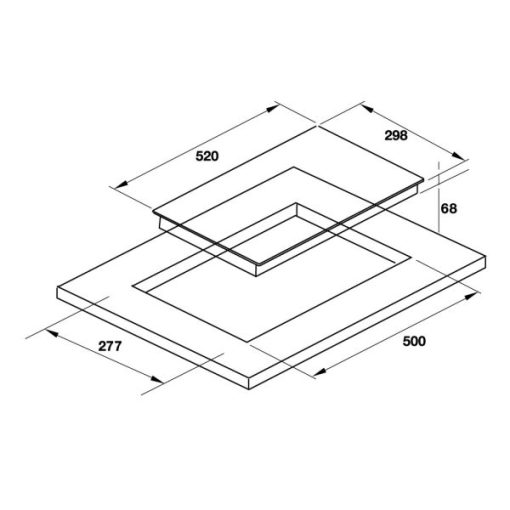 Bếp Từ Domino HC-I302D Hafele 536.01.900 - 3