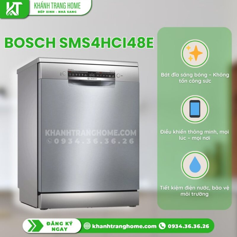 Máy rửa chén BOSCH SMS4HCI48E