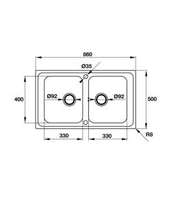 CHẬU RỬA CHÉN INOX HAFELE VALERIAN HS-SD8650 565.86.351 - 6 CHẬU RỬA CHÉN INOX HAFELE VALERIAN HS-SD8650 565.86.351 - 5
