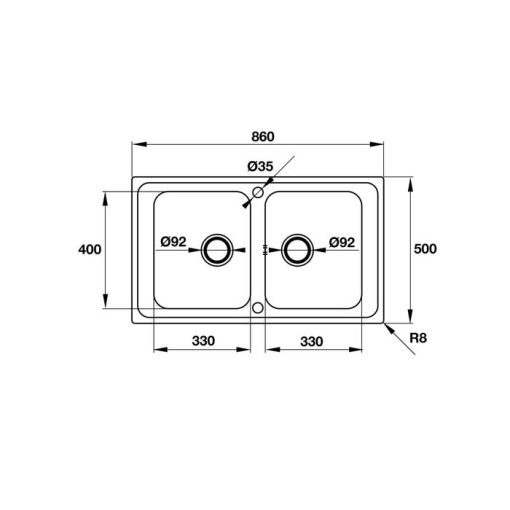 CHẬU RỬA CHÉN INOX HAFELE VALERIAN HS-SD8650 565.86.351 - 3