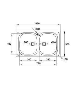 CHẬU RỬA CHÉN INOX HAFELE CLAUDIUS HS-SD7744 565.86.381 - 5