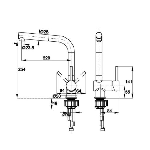Vòi Rửa Chén Hafele Hf-C240V (Zd) 566.32.240 - 5