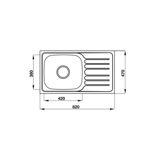Chậu HAFELE Inox Claudius Hs-Ssd8247 567.23.093 - 3