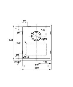 CHẬU RỬA CHÉN INOX HAFELE CLAUDIUS HS-SD7744 567.20.387 - 6 CHẬU RỬA CHÉN INOX HAFELE CLAUDIUS HS-SD7744 567.20.387 - 5