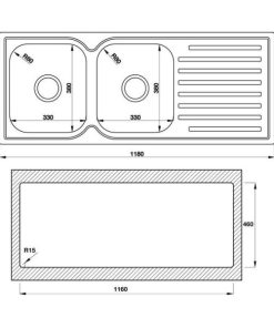 Chậu Rửa Chén Hafele Hs-S11848 (Zd) 567.23.030 - 6 Chậu Rửa Chén Hafele Hs-S11848 (Zd) 567.23.030 - 5