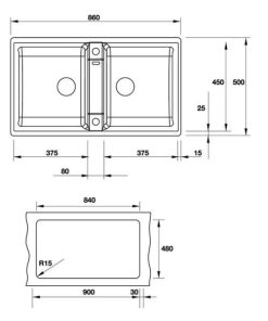 Chậu Rửa Chén Hafele Blancozia 9 Màu Jasmine (Zd) 567.68.640 - 213