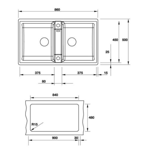 Chậu Rửa Chén Blancozia Hafele 9 Màu Đen (Zd) 567.68.340 - 3