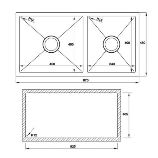 Chậu rửa chén Hafele HS19-SSN2S90L 567.23.040 - 3