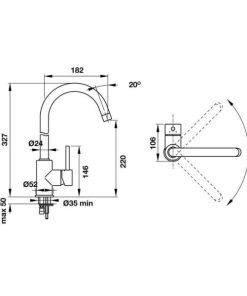 Vòi Bếp Hafele Blancomida - Màu Xám Kim Loại 569.07.900 - 6 Vòi Bếp Hafele Blancomida - Màu Xám Kim Loại 569.07.900 - 5