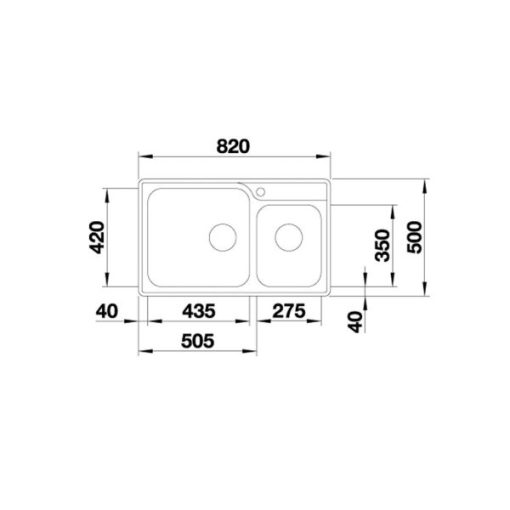 Chậu Rửa Chén Inox Hafele Blanco - Lemis Xl 8-If 570.27.180 - 7