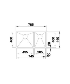 Chậu Rửa Chén Inox Hafele Blanco - Quatrus R15 435/285-Iu 570.27.170 - 11
