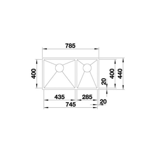Chậu Rửa Chén Inox Hafele Blanco - Quatrus R15 435/285-Iu 570.27.170 - 5