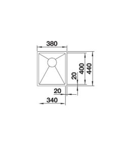 Chậu Rửa Chén Inox Hafele Blanco - Quatrus R15 340-Iu 570.27.140 - 10 Chậu Rửa Chén Inox Hafele Blanco - Quatrus R15 340-Iu 570.27.140 - 9