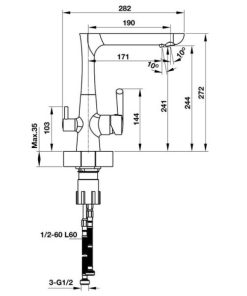 Vòi Bếp HAFELE Marcus Ht-C244 570.51.070 - 6 Vòi Bếp HAFELE Marcus Ht-C244 570.51.070 - 5