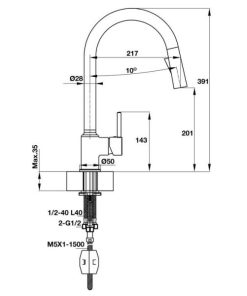 Vòi Bếp HAFELE Augustus Ht-C201 570.50.280 - 5