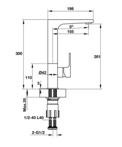 Vòi Bếp HAFELE Titus Ht-C281 570.51.030 - 6 Vòi Bếp HAFELE Titus Ht-C281 570.51.030 - 5