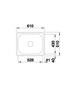 Bộ Chậu Rửa Chén Inox Hafele Blanco - Plenta 6 570.27.199 - 8 Bộ Chậu Rửa Chén Inox Hafele Blanco - Plenta 6 570.27.199 - 7