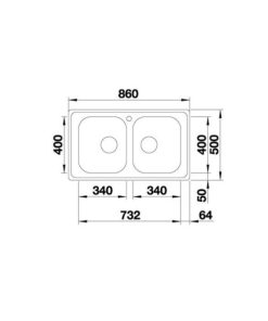 Chậu Rửa Chén Inox Hafele Blanco - Dinas 8 570.27.219 - 14 Chậu Rửa Chén Inox Hafele Blanco - Dinas 8 570.27.219 - 13