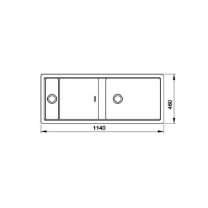 Chậu đá Hafele HS19-GKD2S120 570.35.340 - 31