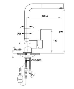 Vòi Bếp HAFELE Titus Ht-C280 570.51.280 - 5