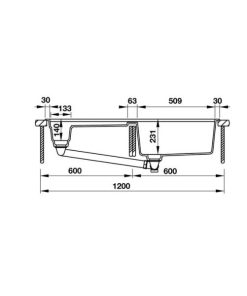 Chậu đá Hafele HS19-GKD2S120 570.35.340 - 33