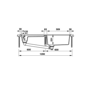 Chậu đá Hafele HS19-GKD2S120 570.35.340 - 33