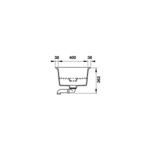 Chậu đá Hafele HS19-GKD2S120 570.35.340 - 35