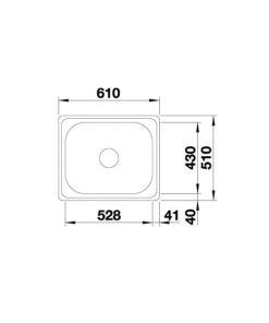 Chậu Rửa Chén Inox Hafele Blanco - Plenta 6 570.27.190 - 11
