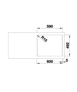 Chậu Rửa Chén Inox Hafele Blanco - Plenta 6 570.27.190 - 13