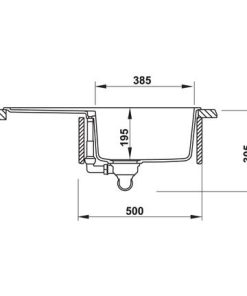 CHẬU ĐÁ HAFELE HS20-GKD1S60 570.30.536 - 14 CHẬU ĐÁ HAFELE HS20-GKD1S60 570.30.536 - 13