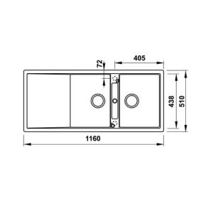 Chậu rửa chén Hafele HS20-GKD2S80 570.33.530 - 15