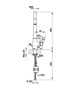 Vòi rửa chén Hafele HYDROS HT-C295U 570.82.220 - 9