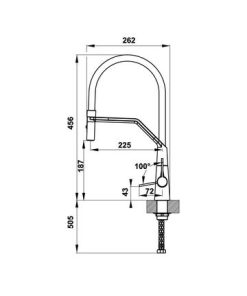 Vòi rửa chén Hafele HYDROS HT-C456 570.82.230 - 16 Vòi rửa chén Hafele HYDROS HT-C456 570.82.230 - 15