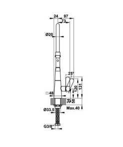 Vòi rửa chén Hafele HYDROS HT-C456 570.82.230 - 14 Vòi rửa chén Hafele HYDROS HT-C456 570.82.230 - 13