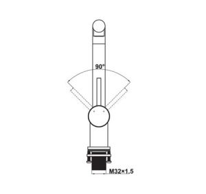 Vòi bếp Hafele HT21-CH1P254 - 577.55.200 - 13