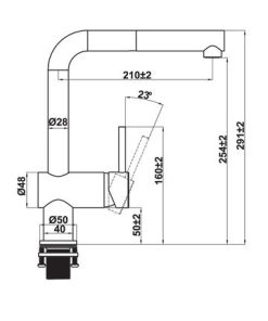 Vòi bếp Hafele HT21-CH1P254 - 577.55.200 - 11