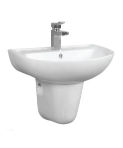 Lavabo treo tường có nắp che siphon COMPACT 588.82.206