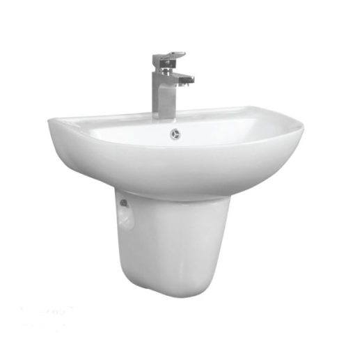 Lavabo treo tường có nắp che siphon COMPACT 588.82.206 - 1