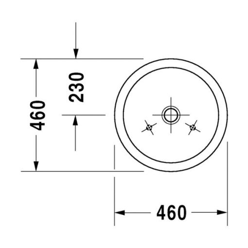 LAVABO ĐẶT BÀN STARCK 1 46CM 588.45.080 - 7