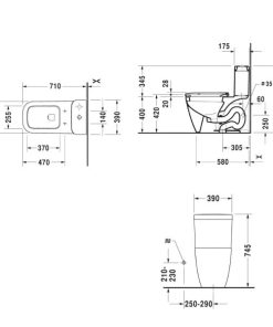 Bồn Cầu Một Khối Hafele Happy D.2 588.46.450 - 9