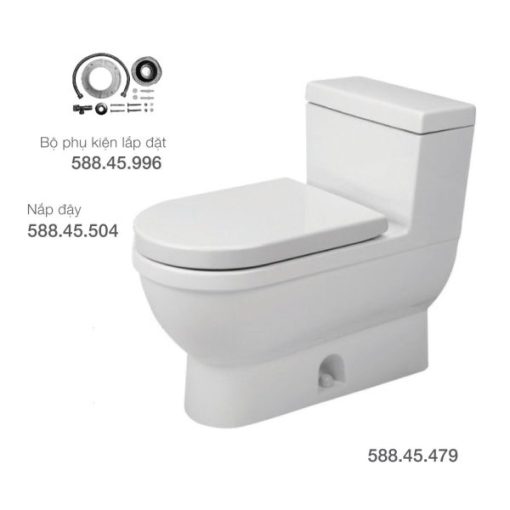Bộ bồn cầu một khối Starck 3 588.45.049 - 1